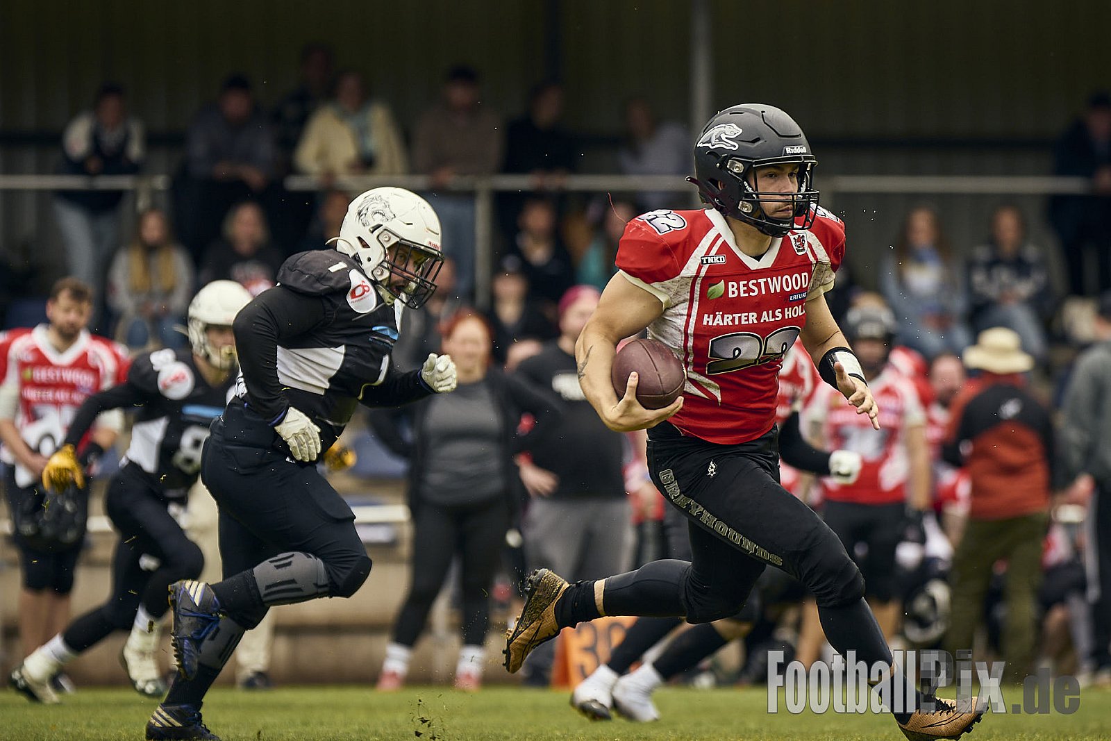 AFCV OL NRW | Wuppertal Greyhoundsr vs. Mönchengladbach Wolfpack | 25.05.2025 | SpA Gelber Sprung, Wuppertal | Punkte Endstand 21 : 08 | Bildnummer: 2025-05-25_0130 - WuppertalGreyhoundsVsMgWolfpack