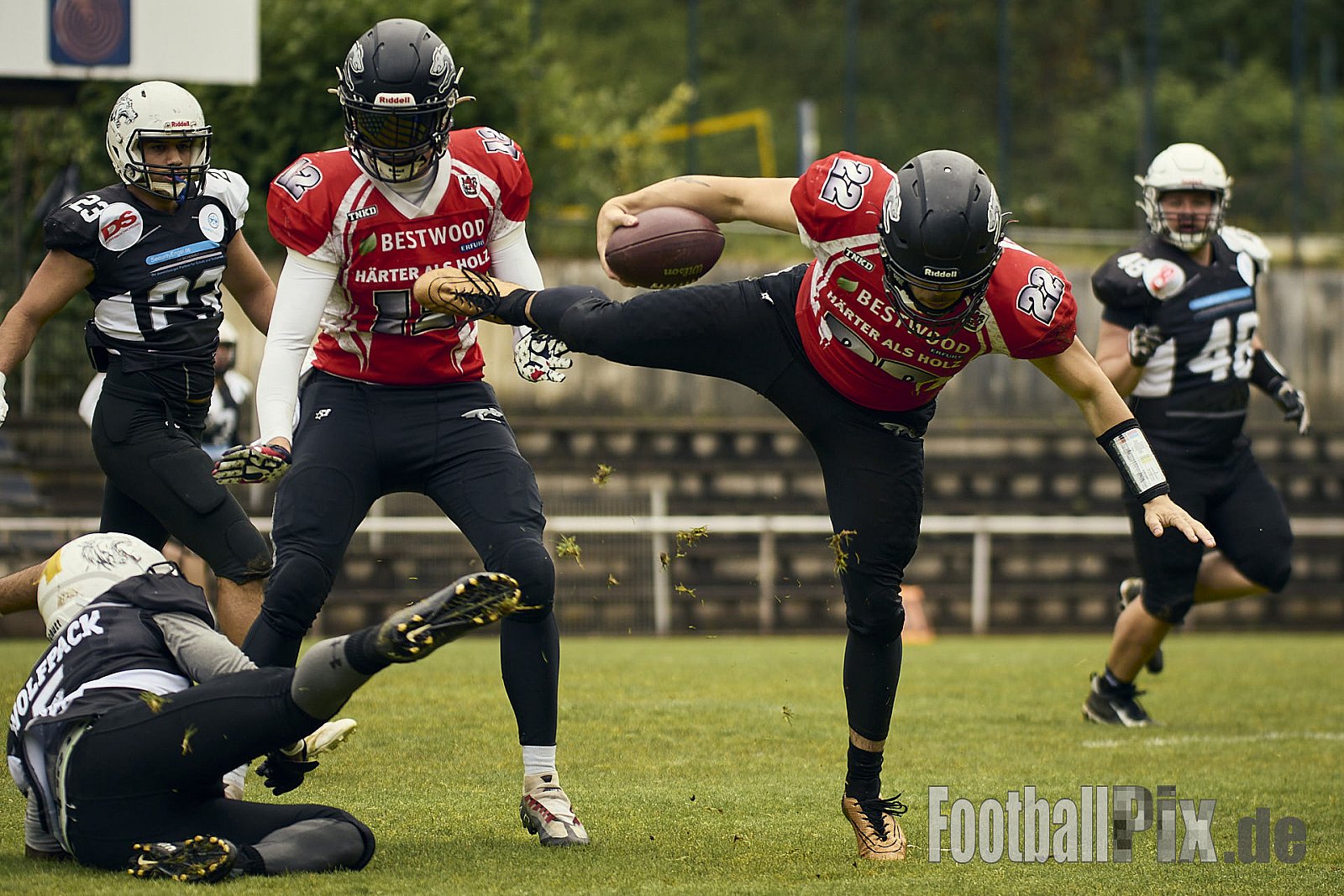 AFCV OL NRW | Wuppertal Greyhoundsr vs. Mönchengladbach Wolfpack | 25.05.2025 | SpA Gelber Sprung, Wuppertal | Punkte Endstand 21 : 08 | Bildnummer: 2025-05-25_0137 - WuppertalGreyhoundsVsMgWolfpack