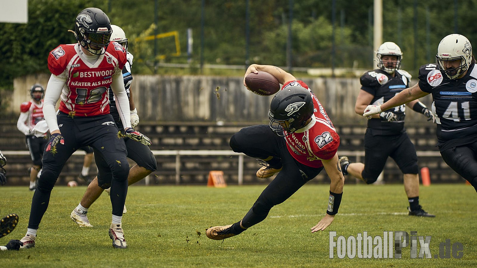 AFCV OL NRW | Wuppertal Greyhoundsr vs. Mönchengladbach Wolfpack | 25.05.2025 | SpA Gelber Sprung, Wuppertal | Punkte Endstand 21 : 08 | Bildnummer: 2025-05-25_0139 - WuppertalGreyhoundsVsMgWolfpack