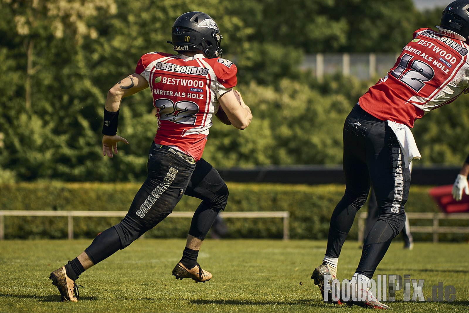AFCV OL NRW | Wuppertal Greyhoundsr vs. Mönchengladbach Wolfpack | 25.05.2025 | SpA Gelber Sprung, Wuppertal | Punkte Endstand 21 : 08 | Bildnummer: 2025-05-25_0363 - WuppertalGreyhoundsVsMgWolfpack