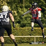 AFCV OL NRW | Wuppertal Greyhoundsr vs. M&ouml;nchengladbach Wolfpack | 25.05.2025 | SpA Gelber Sprung, Wuppertal | Punkte Endstand 21 : 08 | Bildnummer: 2025-05-25_0507 - WuppertalGreyhoundsVsMgWolfpack