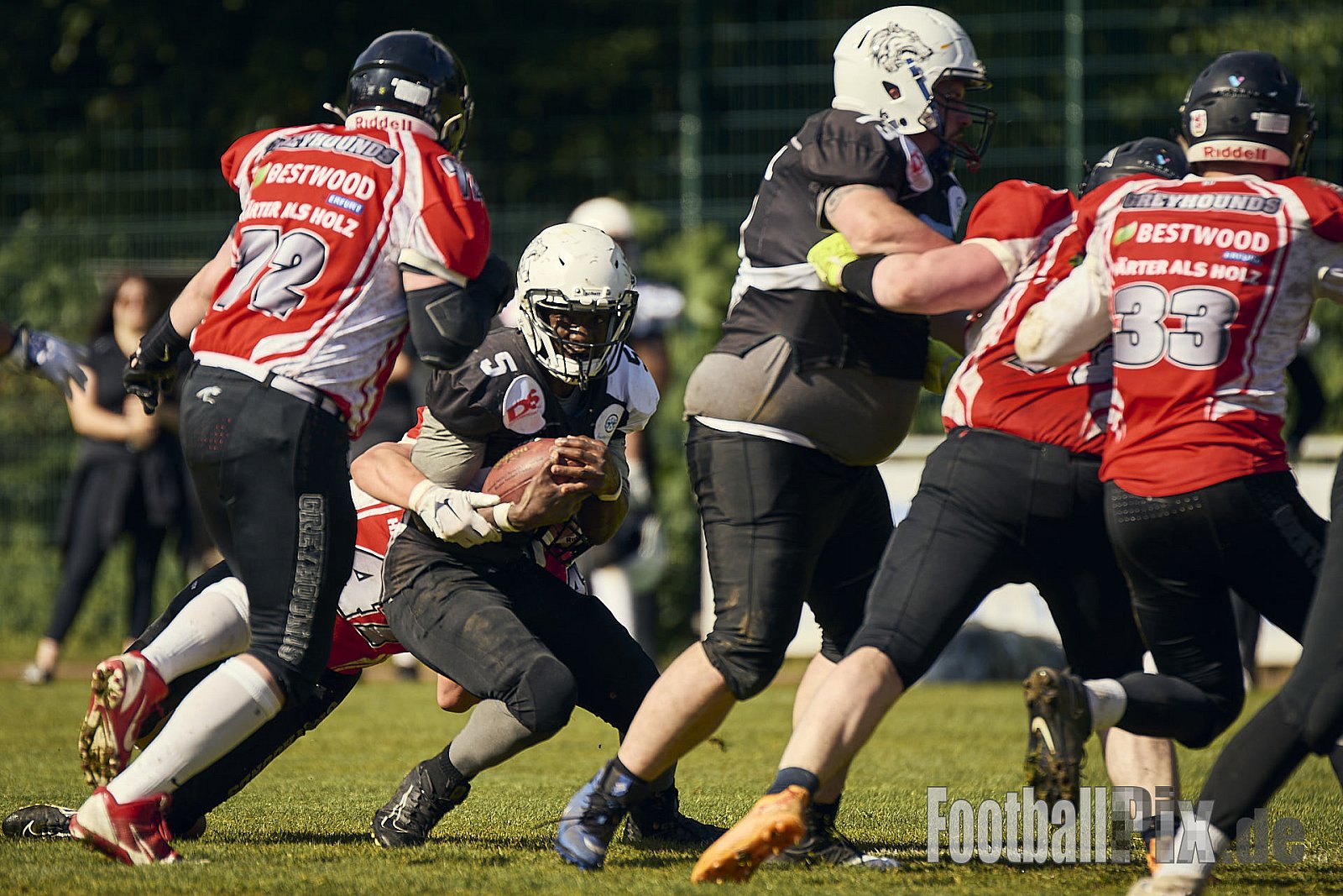 AFCV OL NRW | Wuppertal Greyhoundsr vs. Mönchengladbach Wolfpack | 25.05.2025 | SpA Gelber Sprung, Wuppertal | Punkte Endstand 21 : 08 | Bildnummer: 2025-05-25_0559 - WuppertalGreyhoundsVsMgWolfpack