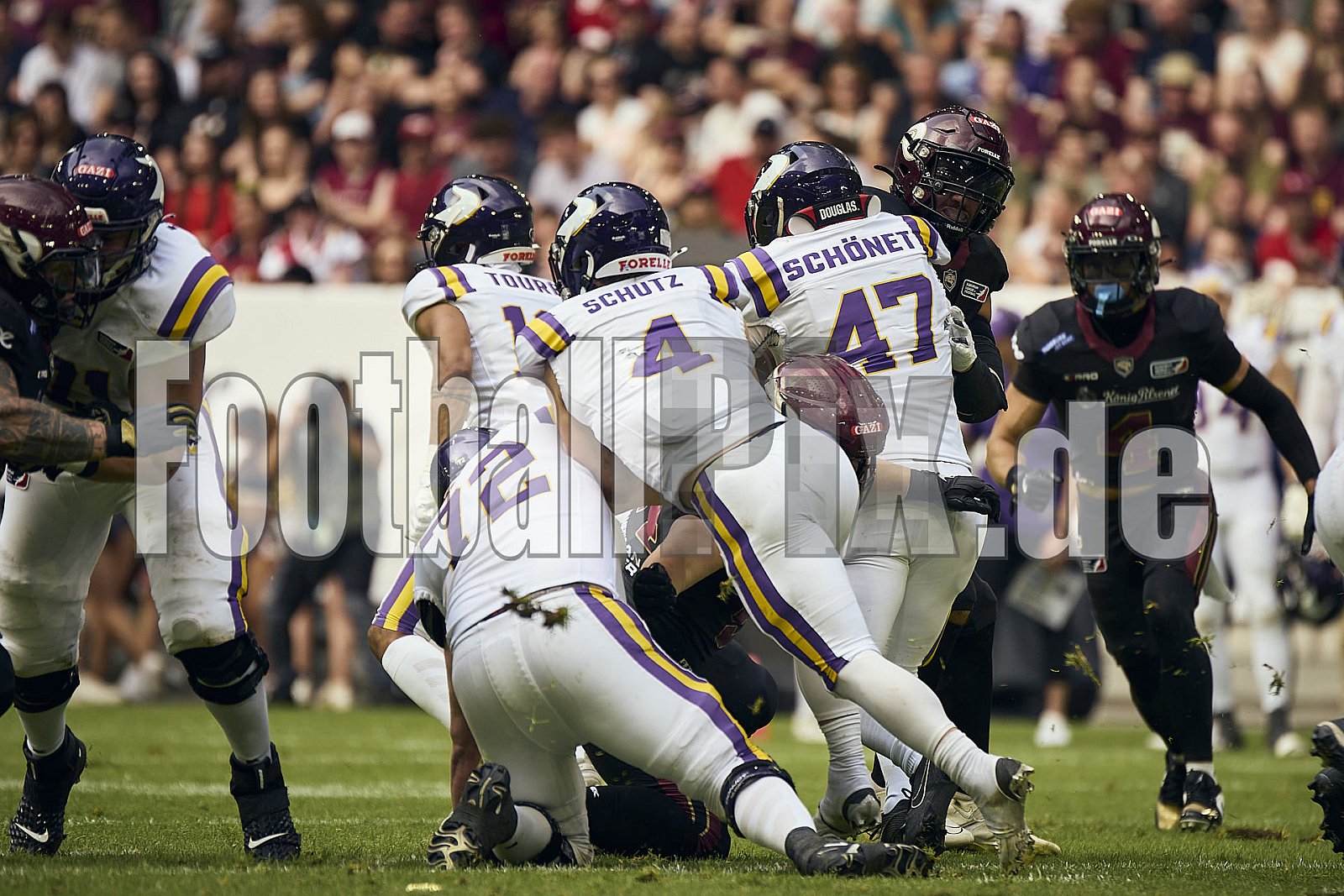 ELF | Vienna Vikings at Rhein Fire |  Punkte Endstand 21 : 08 | Merkur Spiel-Arena, Dusseldorf | 01.06.2025 | Bildnummer: 2025-06-01_1167 - ViennaVikingsAtRheinFire