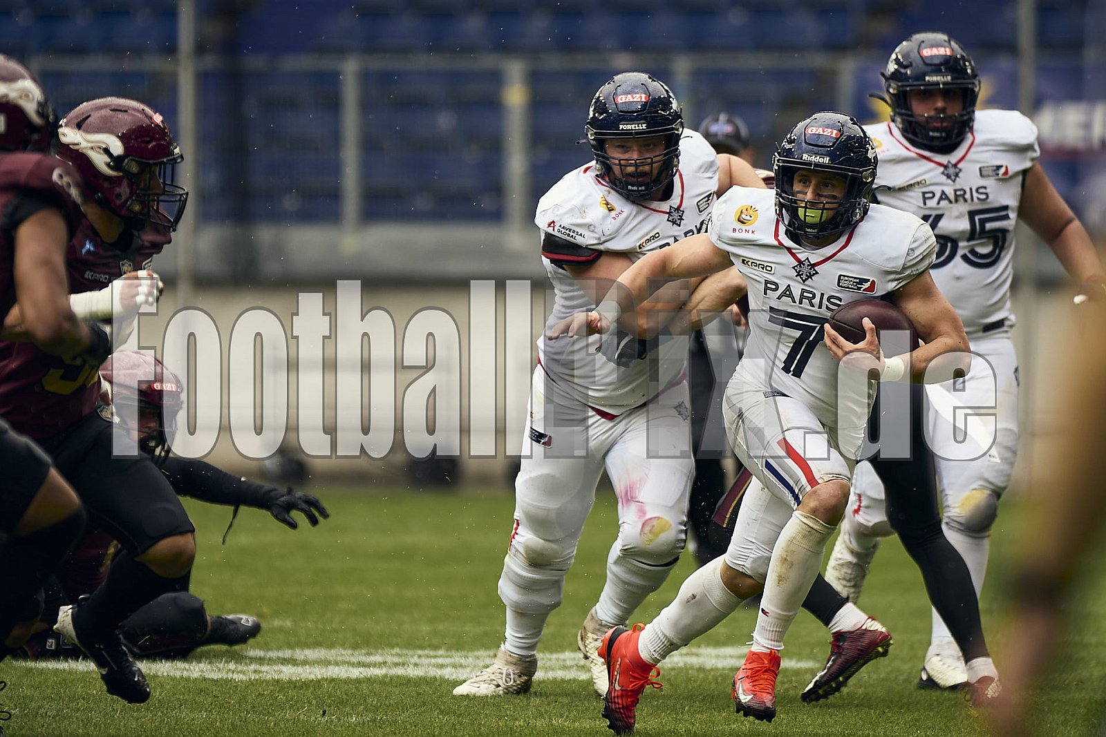 ELF | Paris Musketeers at Rhein Fire |  Punkte Endstand 31 : 07 | Schauinsland-Reisen-Arena, Duisburg | 08.06.2025 | Bildnummer: 2025-06-08_0474 - ParisMusketeersAtRheinFire