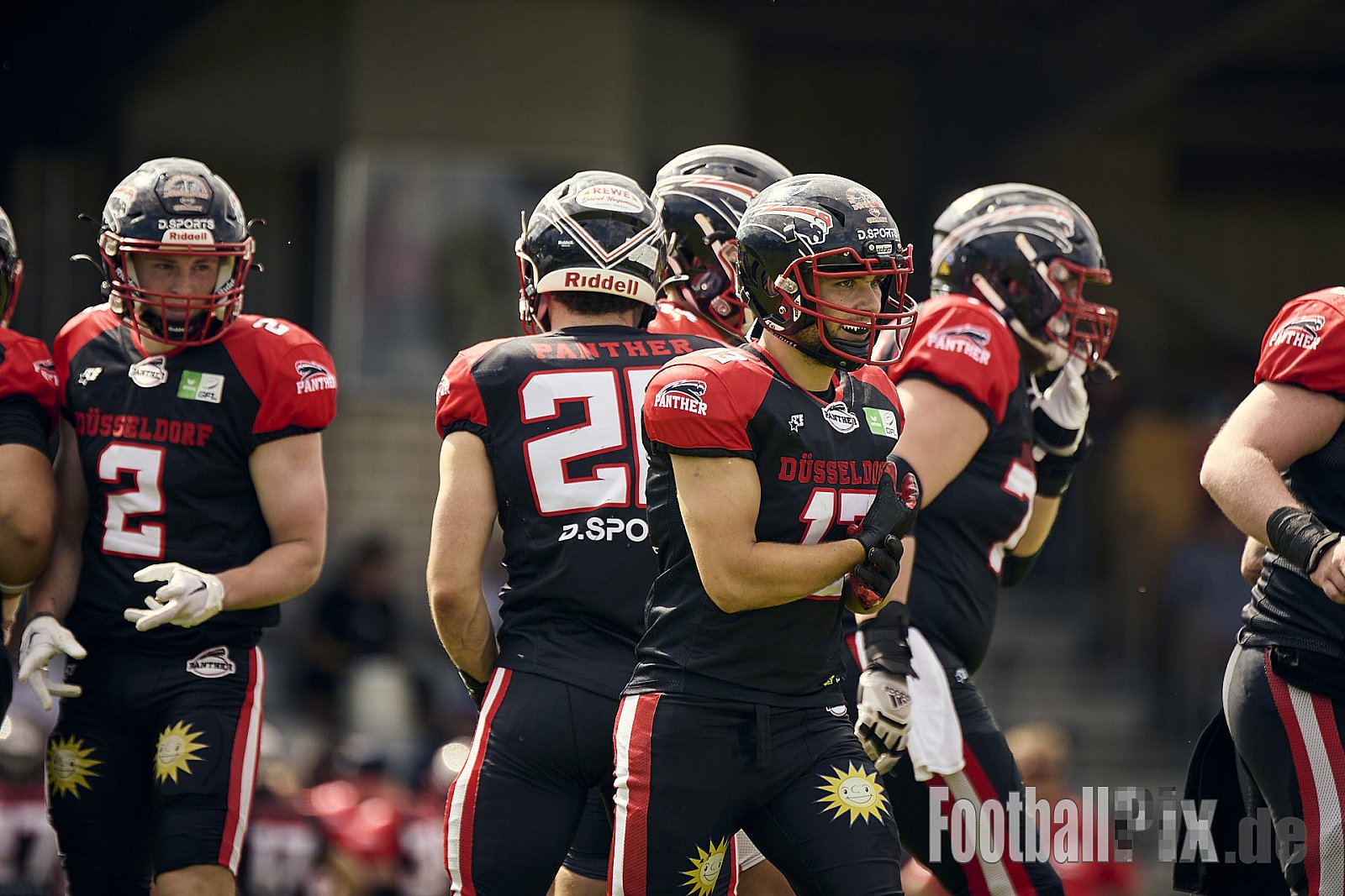 #17 Ennes Oberheitmann, Defense, Düsseldorf Panther | GFL | Düsseldorf Panther vs. Pforzheim Wilddogs |  Punkte Endstand 14 : 07 | Stadion Benrath, Düsseldorf | 28.06.2025 | Job ID: 2025-06-28_0247 - DPantherVsPforzheimWilddogs