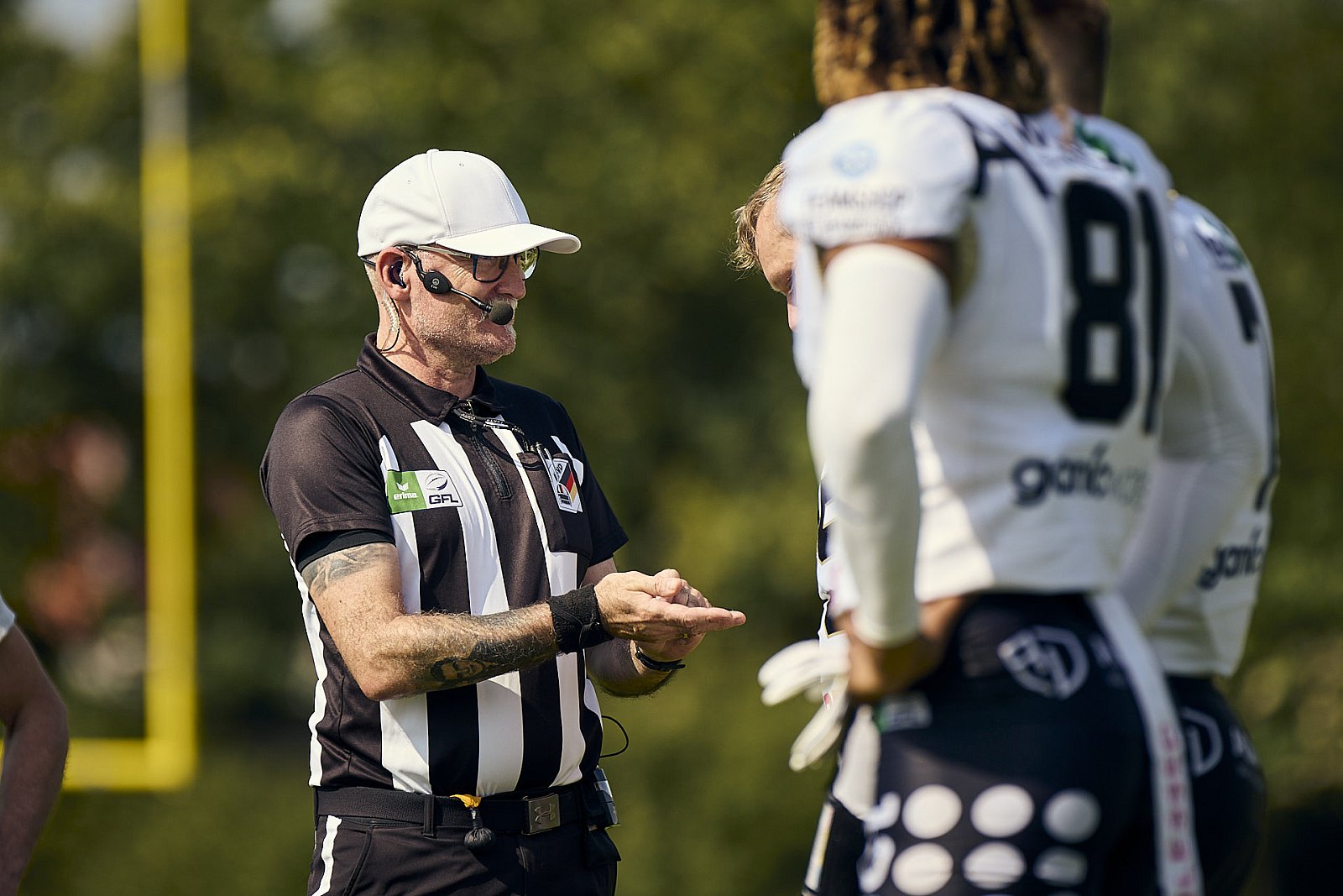 GFL | Düsseldorf Panther vs. Paderborn Dolphins |  Punkte Endstand 28 : 24 | Stadion Benrath, Dusseldorf | 09.08.2025 | Job ID: 2025-08-09_0145 - DPantherPaderbornVsPaderbornDolphins