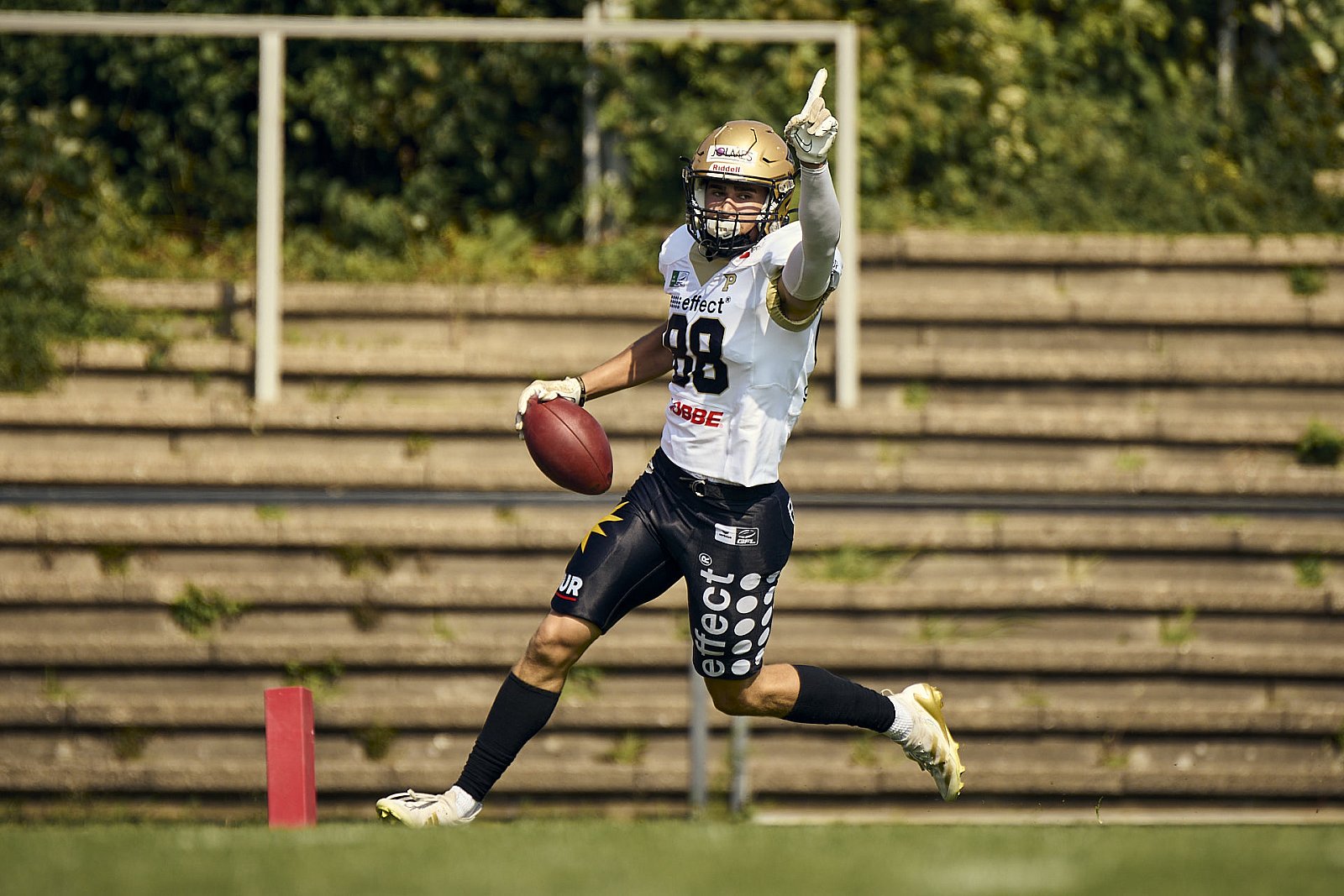 GFL | Düsseldorf Panther vs. Paderborn Dolphins |  Punkte Endstand 28 : 24 | Stadion Benrath, Dusseldorf | 09.08.2025 | Job ID: 2025-08-09_0211 - DPantherPaderbornVsPaderbornDolphins