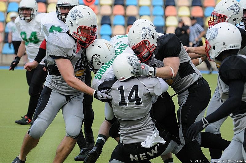 29.09.2012 Mönchengladbach Wolfpack vs. Mülheim Shamrocks (55:0) 