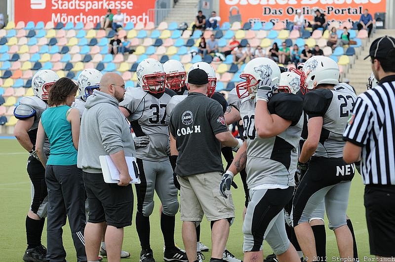 19.05.2012 Mönchengladbach Wolfpack vs. Kreis Heinsberg Bisons (40:2) 