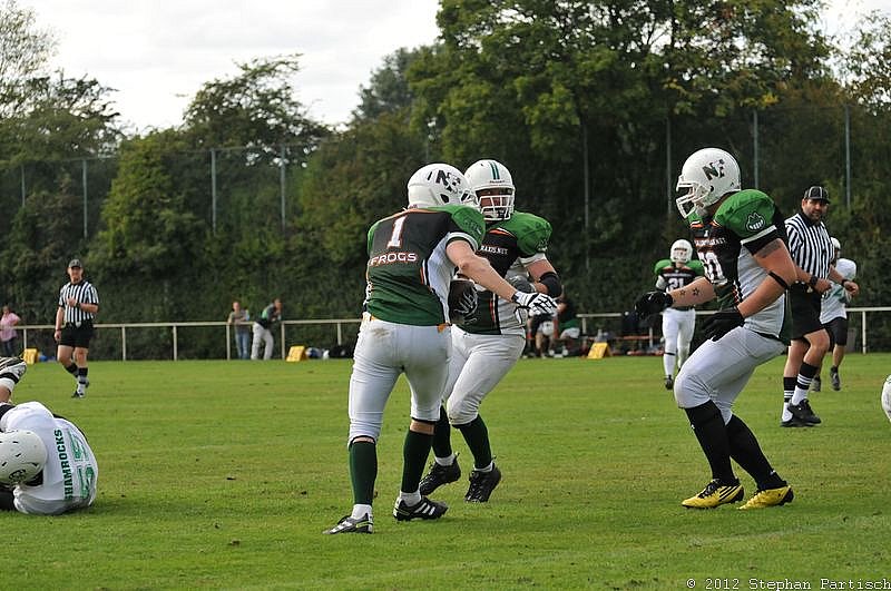 01.09.2012 Neuss Frogs vs. Mülheim Shamrocks (40:8) 